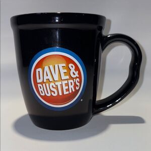 Black and Orange Ceramic coffee mug